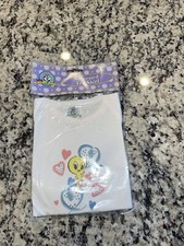Vintage 90s Baby Boy Girl Looney Tunes Tweety Screened Tee Shirt Deadstock 3-6m