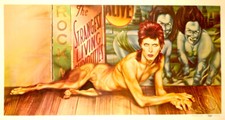 DAVID BOWIE 1974 DIAMOND DOGS U.S. TOUR MAINMAN CONCERT POSTER / EX 2 NEAR MINT