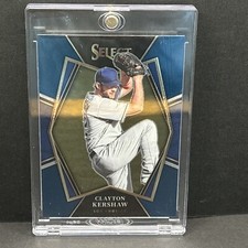 Clayton Kershaw 2022 Panini Select - Premier Level Blue-Color Prizm #149
