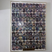 Uncut Card Sheet signed Steve Francis 2000/2001 Topps Reserve ft Kobe Bryant