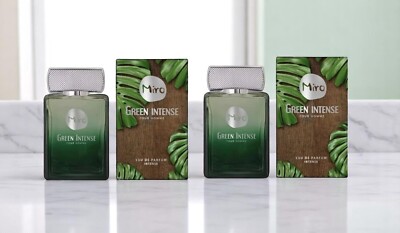 Miro GREEN INTENSE pour homme Eau de Parfum Spray 2 x 75 ml (= 150 ml) EdP