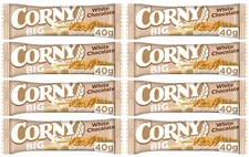 8 CORNY BIG WHITE CHOCOLATE Flavor Healthy Energy Breakfast Cereal Bars 40g