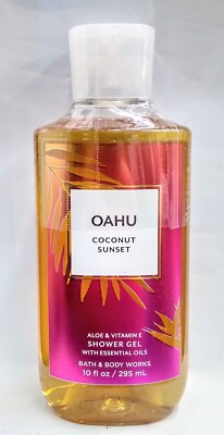 Bath & Body Works OAHU COCONUT SUNSET Shower Gel 10 fl oz / Sealed