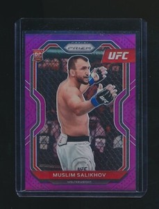 MUSLIM SALIKHOV 2021 PANINI PRIZM UFC PURPLE PRIZM RC PARALLEL 041/149