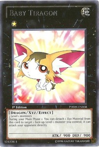 Baby Tiragon - PHSW-EN038 - Rare - 1st Edition x3 - Lightly Played