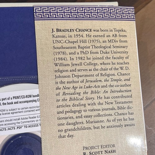 THE BOOK OF ACT, J. Bradley Chance, The Smythe & Helwys Commentary w/CD Version - Imagen 15 de 15