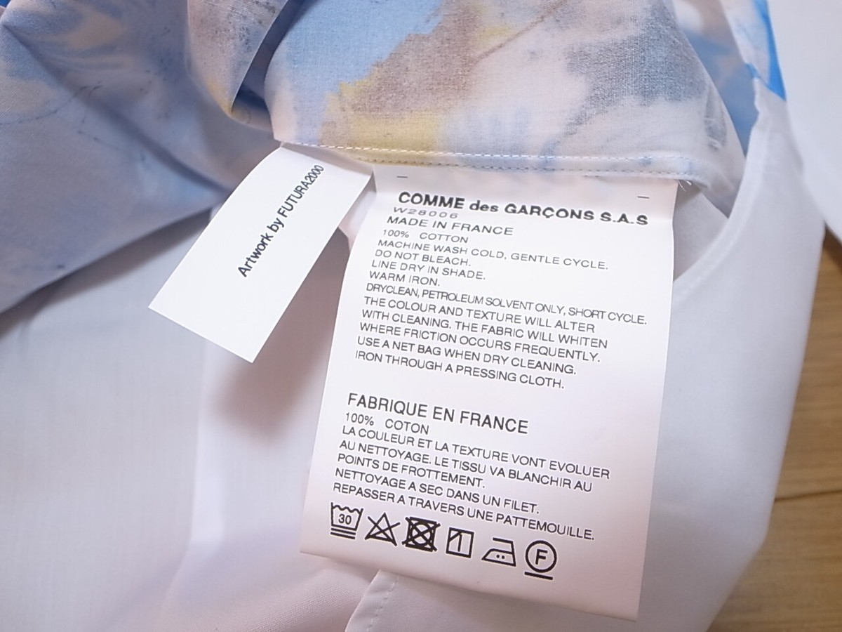 FUTURA x COMME des GARCONS SHIRT PRINT SHIRT CDG FUTURA2000