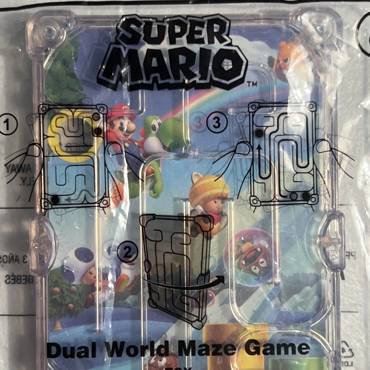 McDonalds Super Mario Nintendo Maze Happy Meal Box