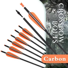 16/18/20/22inch Archery Crossbow Bolts Carbon Arrows Targeting Hunting Outdoor