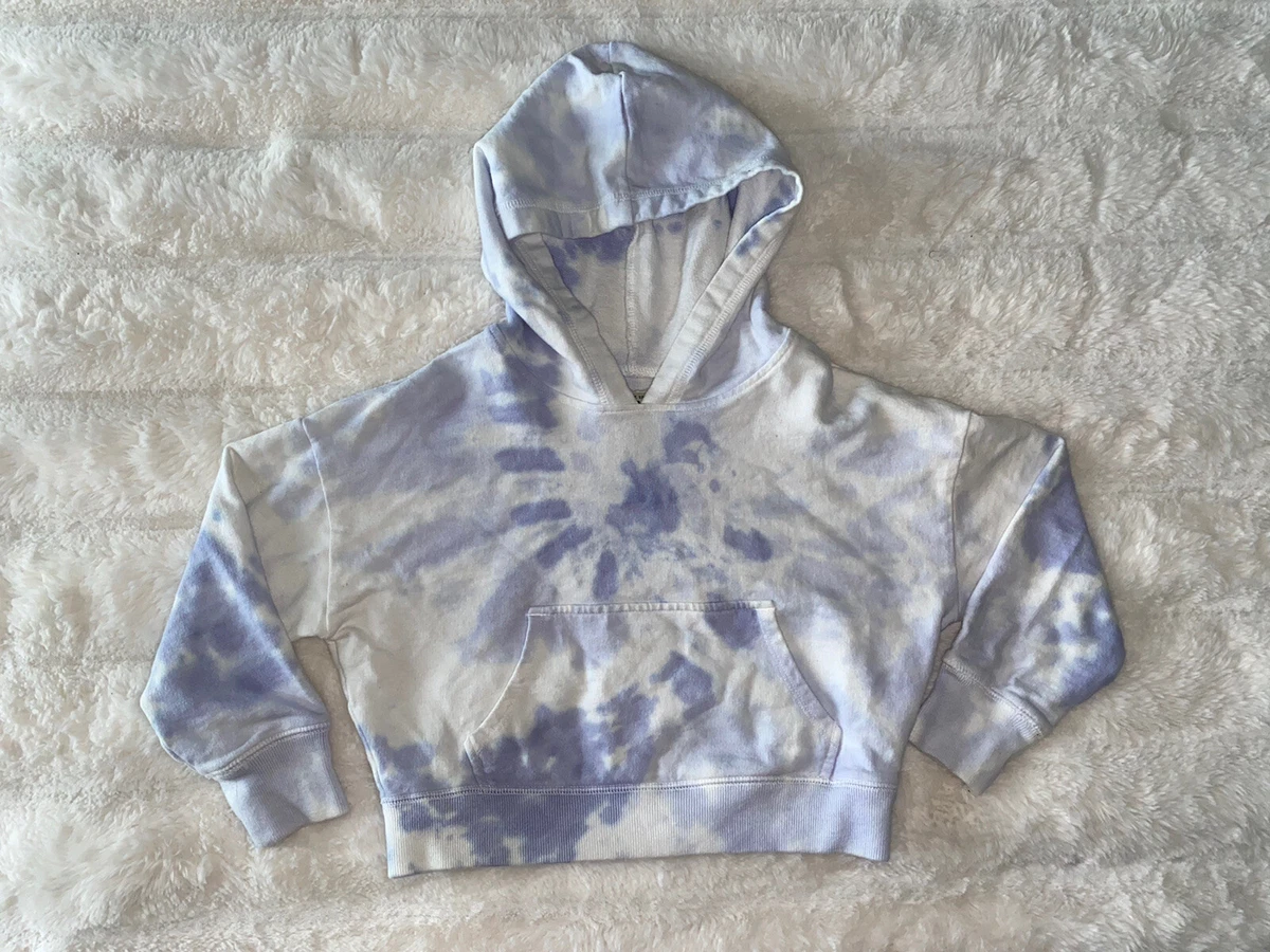 OshKosh B'Gosh Girls Tie Dye Periwinkle Crop Hoodie Size 6/6X | eBay
