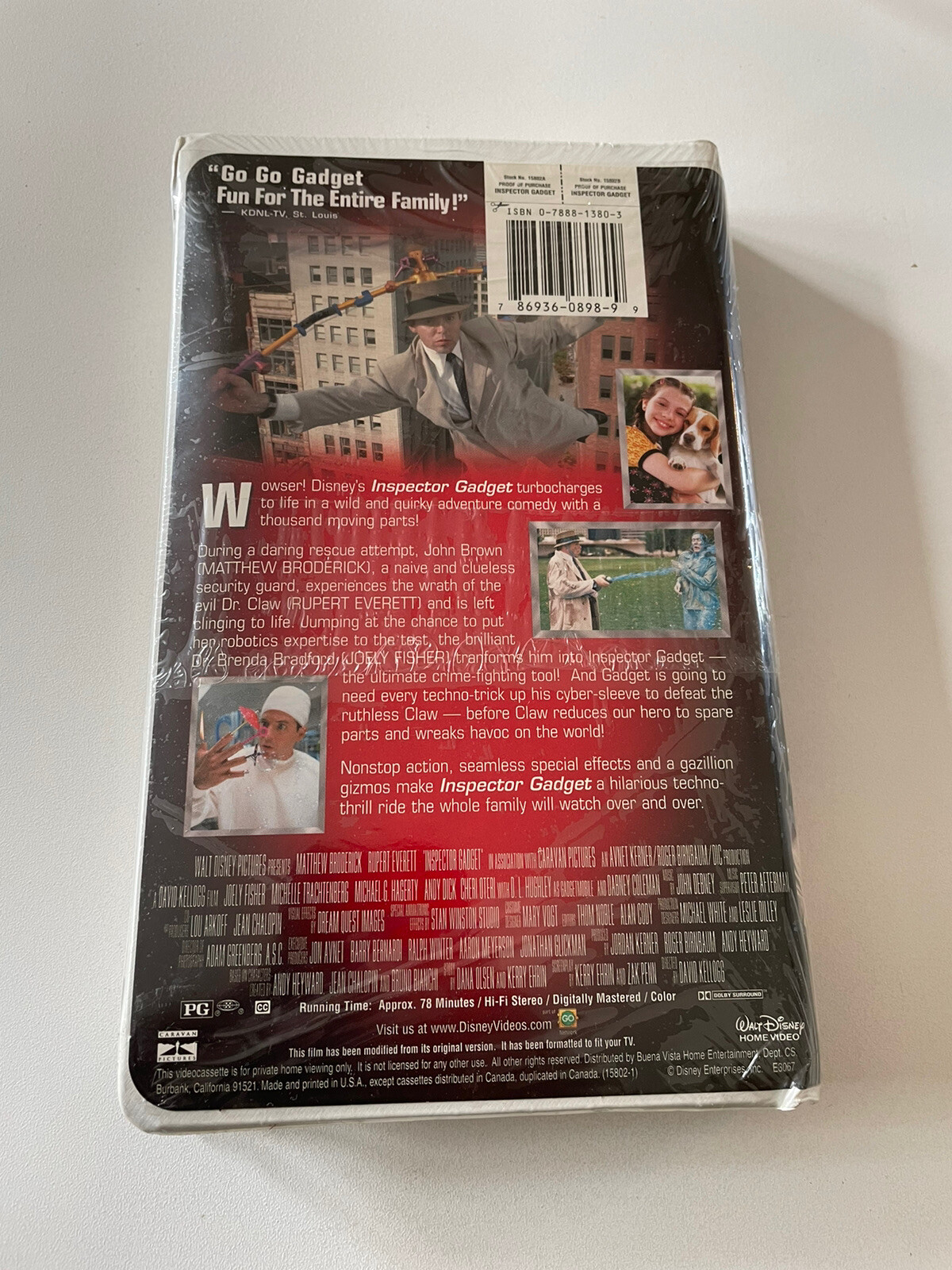 Inspector Gadget 1999 VHS Clam Shell Case Disney Vintage NEW SEALED** - Picture 2 of 3