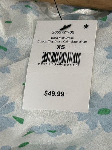 Cotton On Women's Summer Dress. Size XS 6 - 8 Floral Cottage Romantic New - Picture 9 of 11