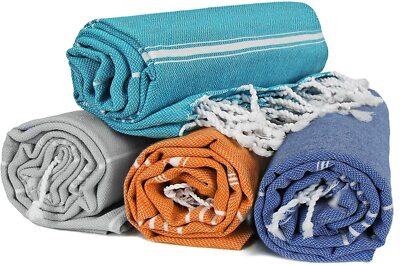 Padishah Home, XL Turkish Towels ,Beach Bath Gym Pool Yoga 39'' X 71, SET OF 4 !