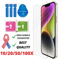 Wholesale Bulk Tempered Glass Screen Protector Lot For iPhone 15 14 13 12 11 Pro