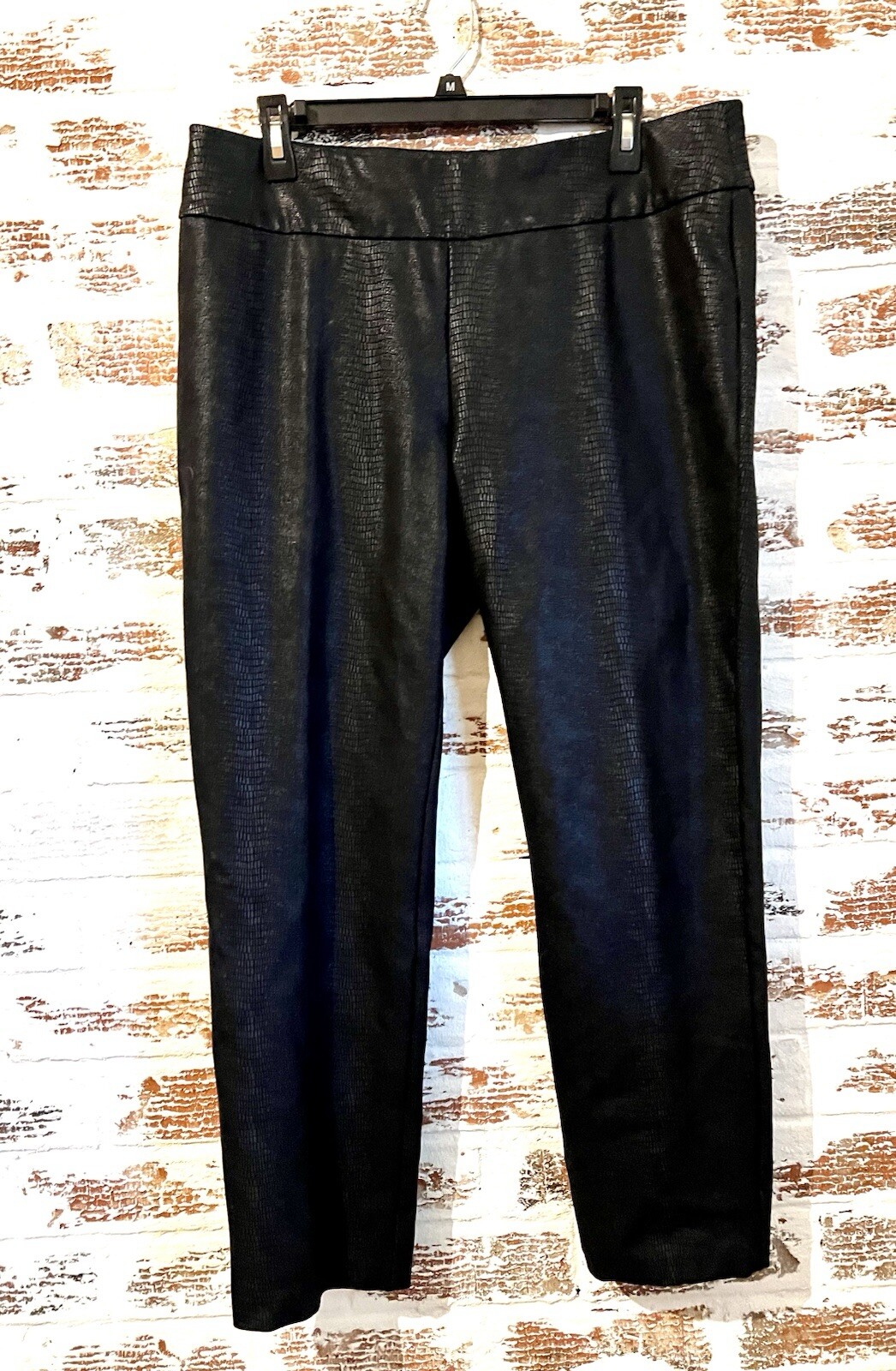 Soft Surroundings Pants Black Foil Python Charliz… - image 1