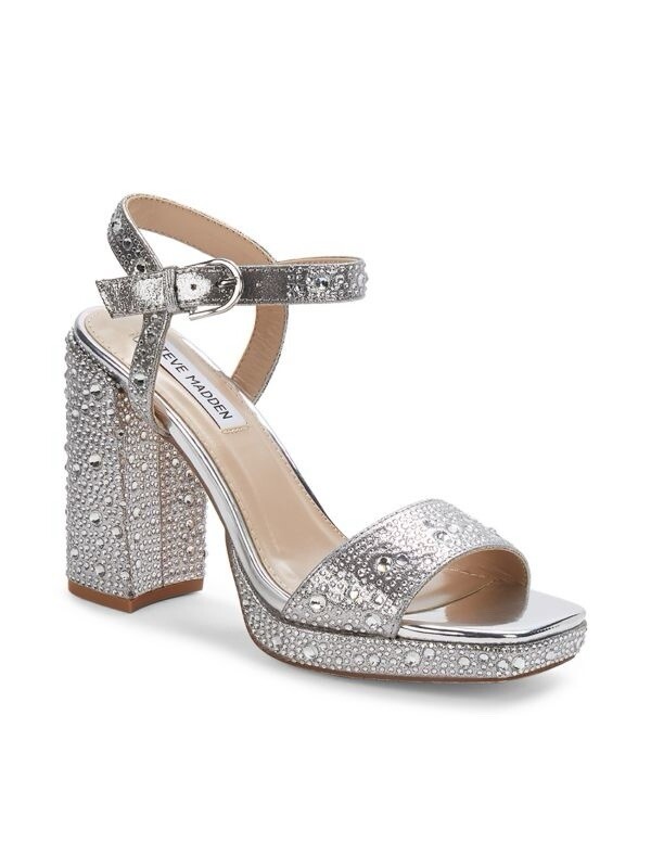 STEVE MADDEN Celeste rhinestone heels size