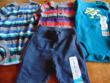 13 Lot of 4 pieces Size 6 Months Cute Baby Boy Clothing Jumping Beans OshKosh