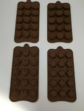 Pralinenform aus Silikon / Schokoladenform, verschiedene Formen, Braun NEU TIPP