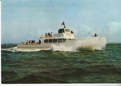 CPSM LES ILES GLENAN PAR LA VEDETTE GLENN A. BACCON SHIPOWNER LANADAN LES SABLES
