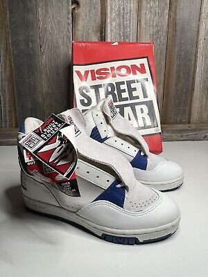 Vision Street Wear Men's Suede Hi Top Retro Skate Shoe SZ 5 Vision Street Wear Men's Suede Hi Top Retro Skate Shoe SZ 5