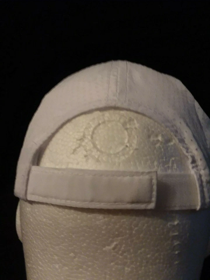  Gorra Mujer Ciclista Blanca Rosa Ajustable Luz Transpirable Sombrero Autoridad Portuaria Foto 4 de 4