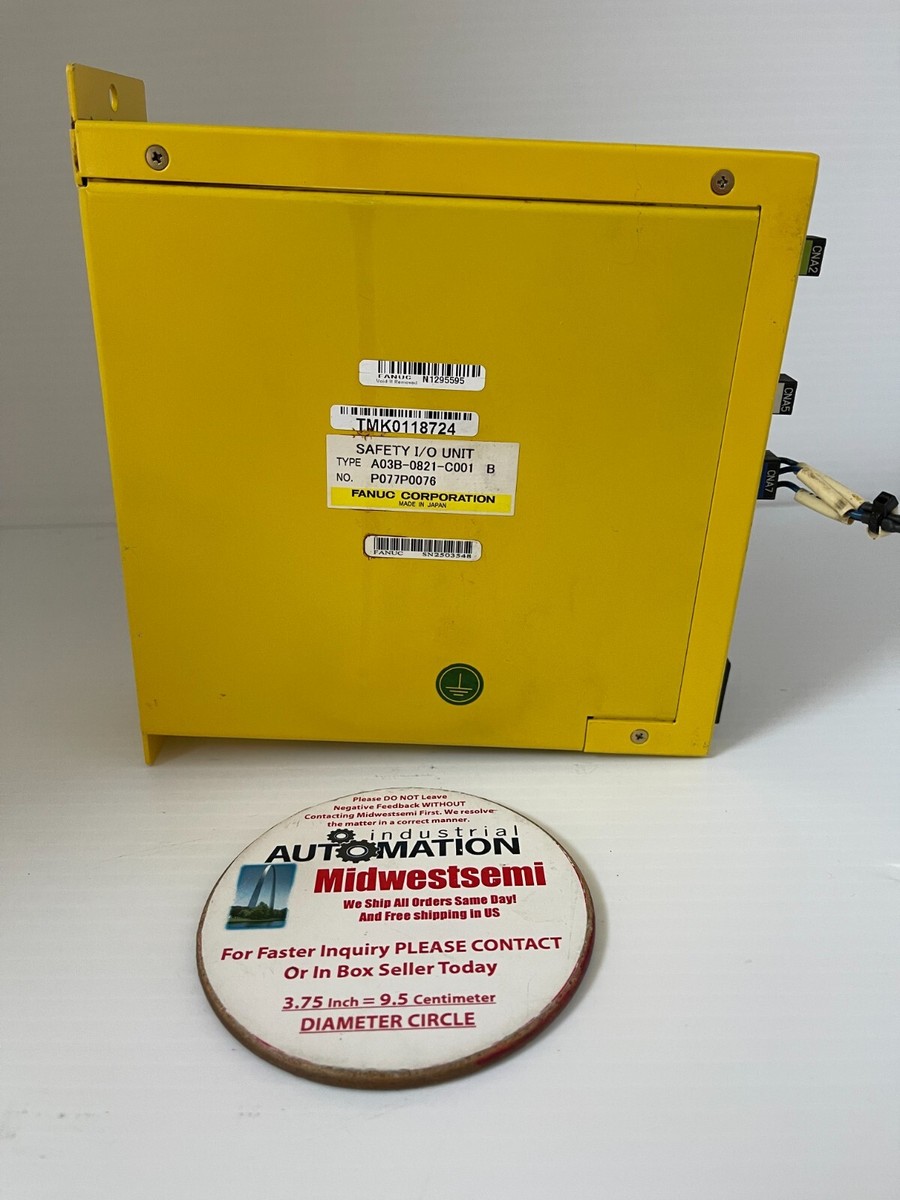 FANUC A03B-0821-C001 B SAFETY I/O UNIT CNC S/N:P077P0076 FANUC A03B-0821-C001 B SAFETY I/O UNIT CNC S/N:P077P0076