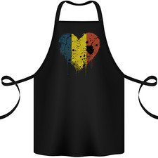 Love Chad Flag Chadian Day Football Cotton Apron 100% Organic