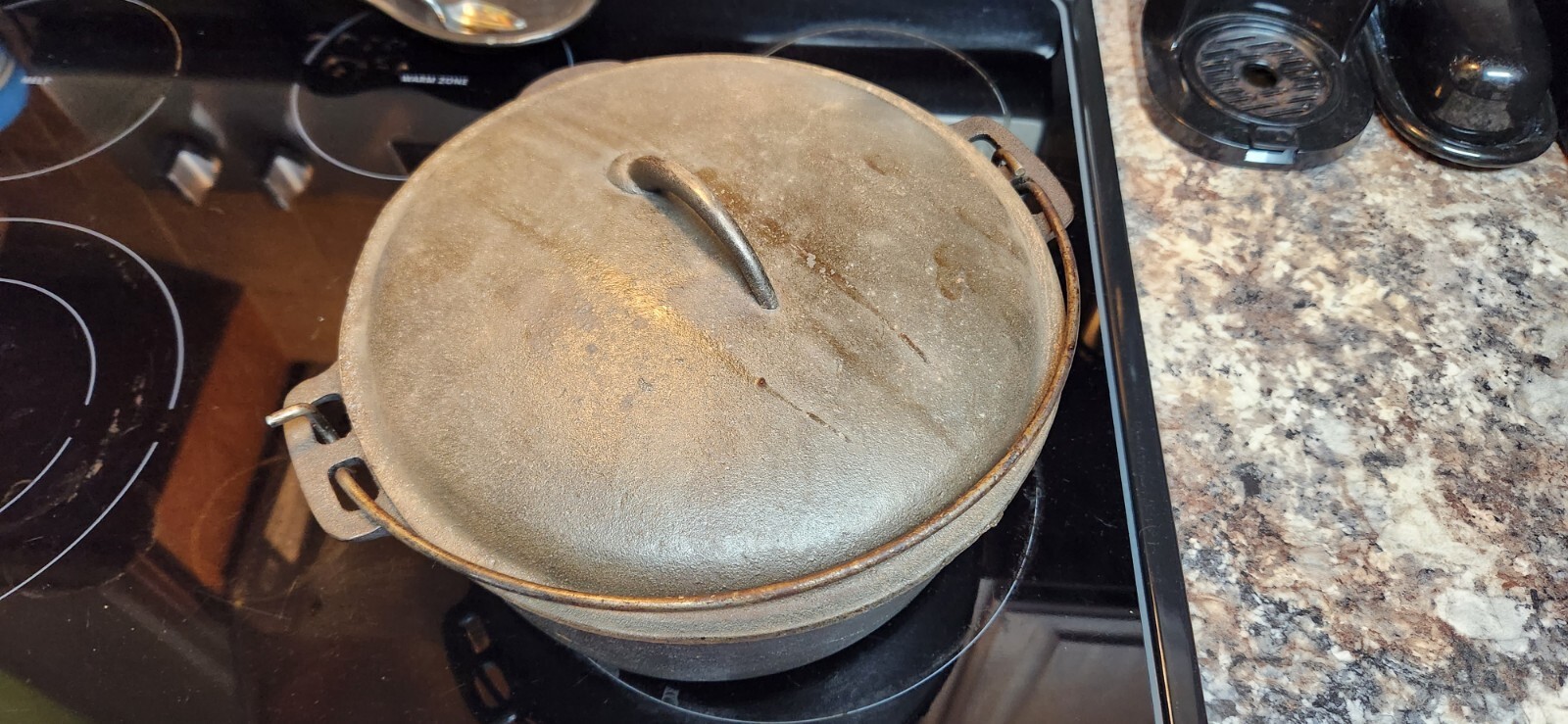 Wagner's 1891 Original 5 Quart Cast Iron Dutch Oven Wagner Ware Dutch