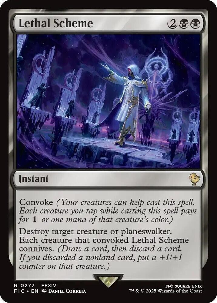 NM Lethal Scheme, MTG, Final Fantasy Commander, Magic the Gathering, 277