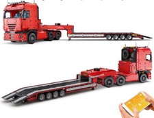 Mould King 19005 Tractor Tow Truck Car Building Block Toys Remote Control Set