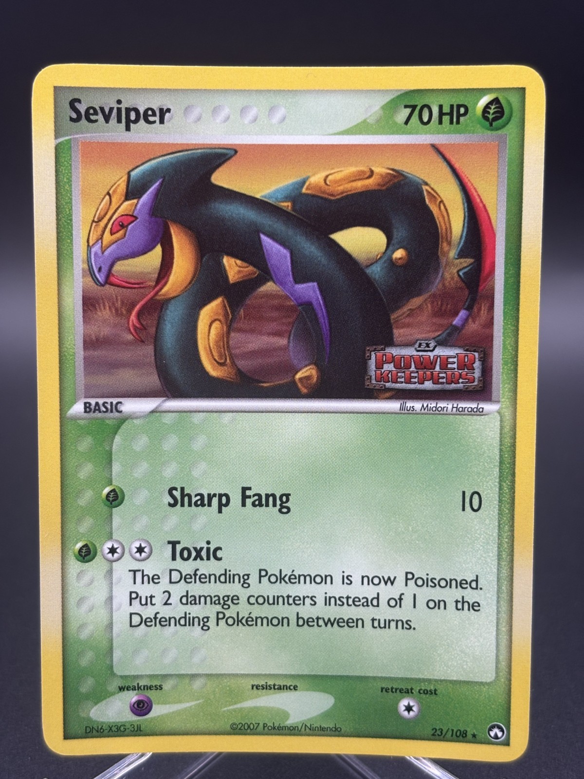 Seviper 23/108 Reverse Holo EX Power Keepers Pokemon Card NM