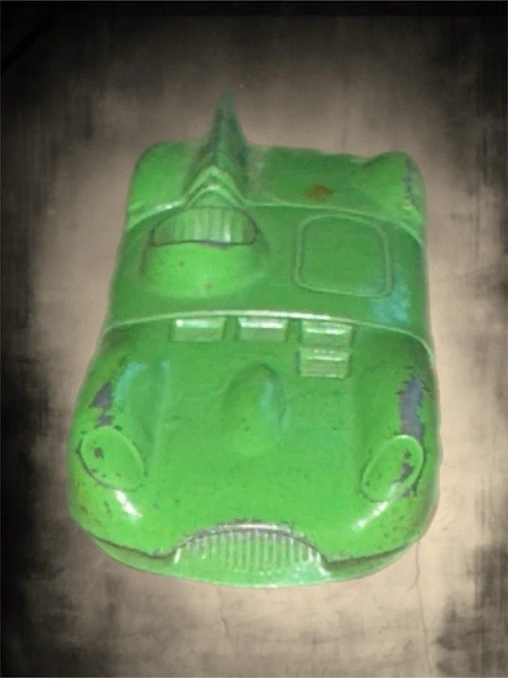 Juguete Tootsie de colección Jaguar D-Type Le Mans coche de carreras verde metal fundido a presión hecho en EE. UU. Foto 3 de 4