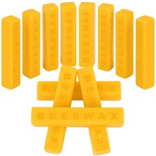 290g 10.23oz Yellow Beeswax-Bar - 12 Pcs Beeswax Block - Triple Filtered Wax...