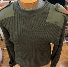 Vtg USMC Commando Sweater Men 42 Green Jack Young Wool Pullover Made in USA