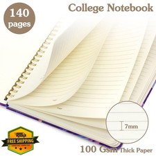 Spiral Notebook A5 Bible Verse 140 Pages Thick Paper Pocket