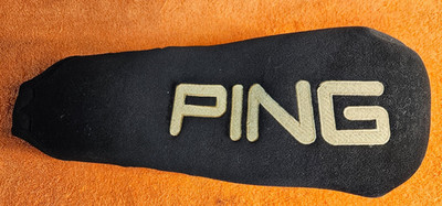 PING ISI TITANIUM DRIVER HEADCOVER BLACK - GOLD PERFECT