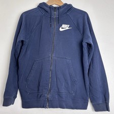 Vintage 90s Red Tag Nike Rally Women s Rally Full Zip Up Hoodie Size Medium Blue