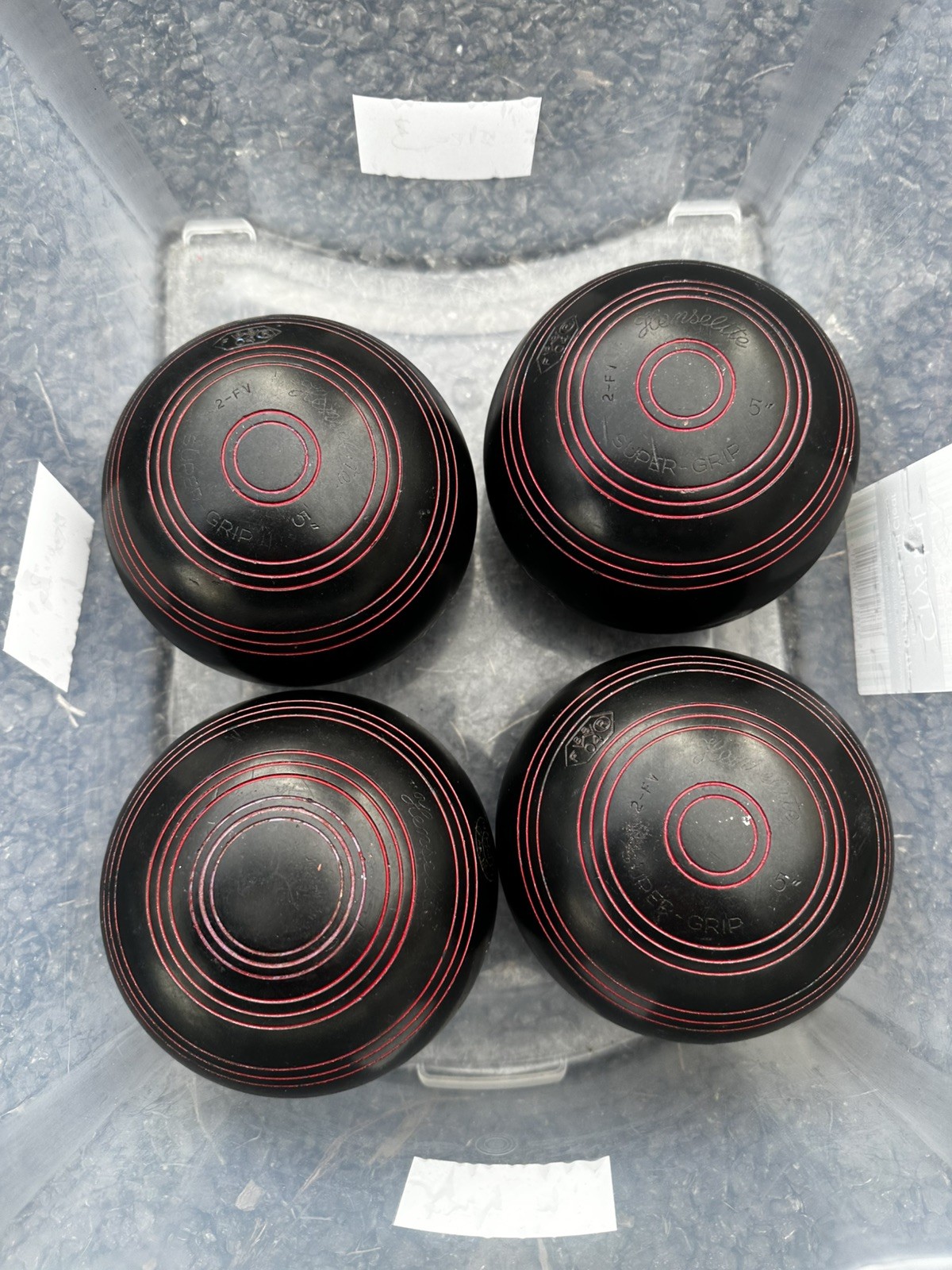 Henselite Super Grip Lawn / Indoor Bowls Size 5 good used condition