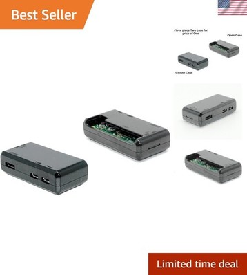 Lightweight Black Protective Case for Raspberry Pi Zero & Zero 2 W - Heatsink