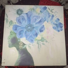 quadro classico dipinto a olio su tela angelo con cornice stile antico pannaoro