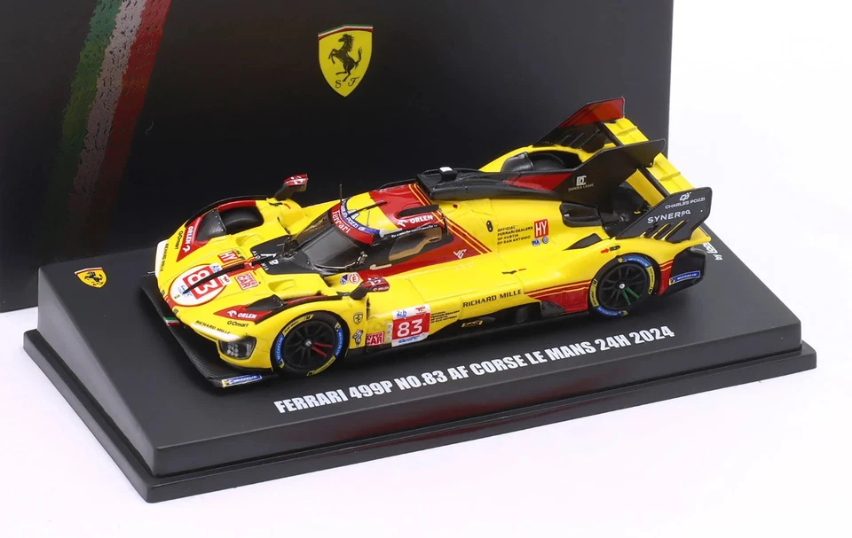 Modellino Auto 1:64 Look Smart Ferrari 499P AF Corse #83 Kubica 24H Le Mans 2024 - Photo 3/4