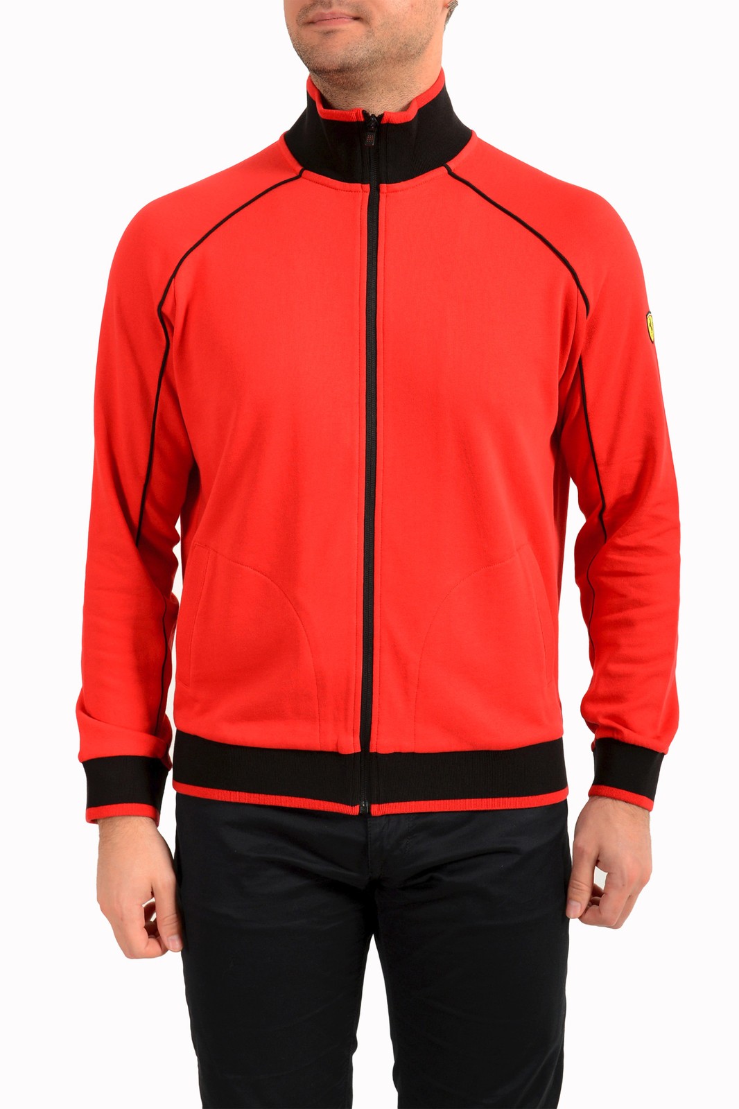 Мужская спортивная куртка Scuderia Ferrari из красного флиса на молнии с длинным рукавом 19090₽