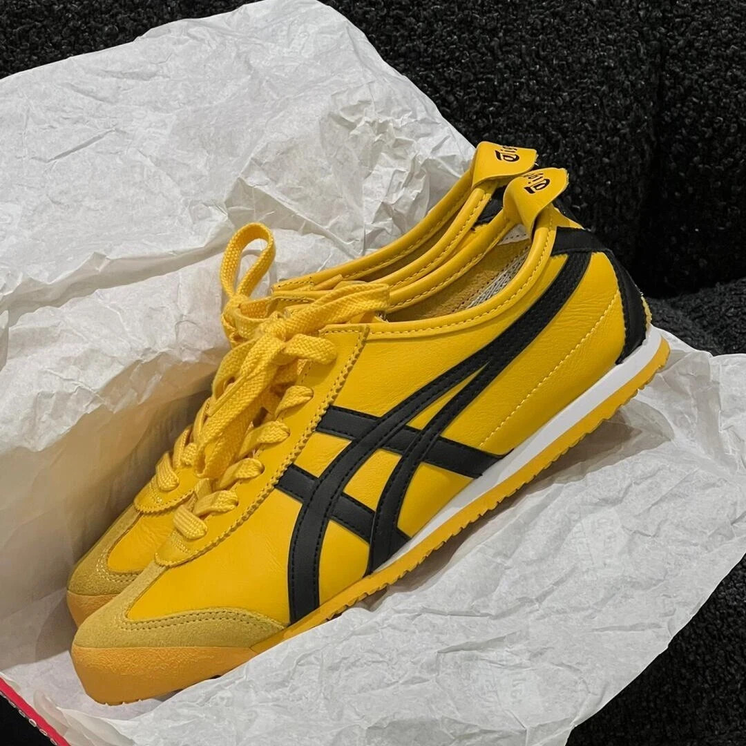 Onitsuka Tiger Mexico 66 Yellow Black Shoes New With Box 1183C102