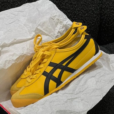 Onitsuka Tiger Mexico 66 Yellow Black Shoes New With Box 1183C102-751