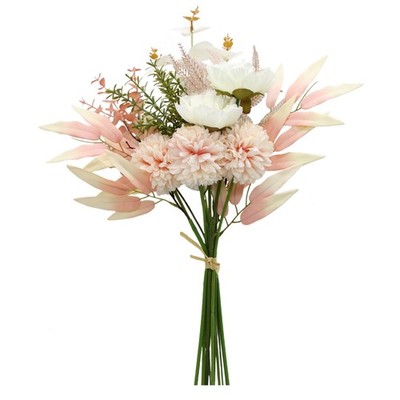 Künstliche Blumen, Kunstpflanzen Seide Blumenstrauß Hortensie, Arrangement...
