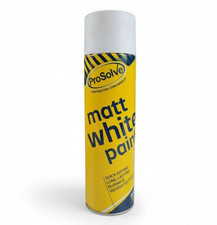 Spray Paint Aerosol Can White Matt All Purpose Acrylic Metal Wood Plastic 500ml