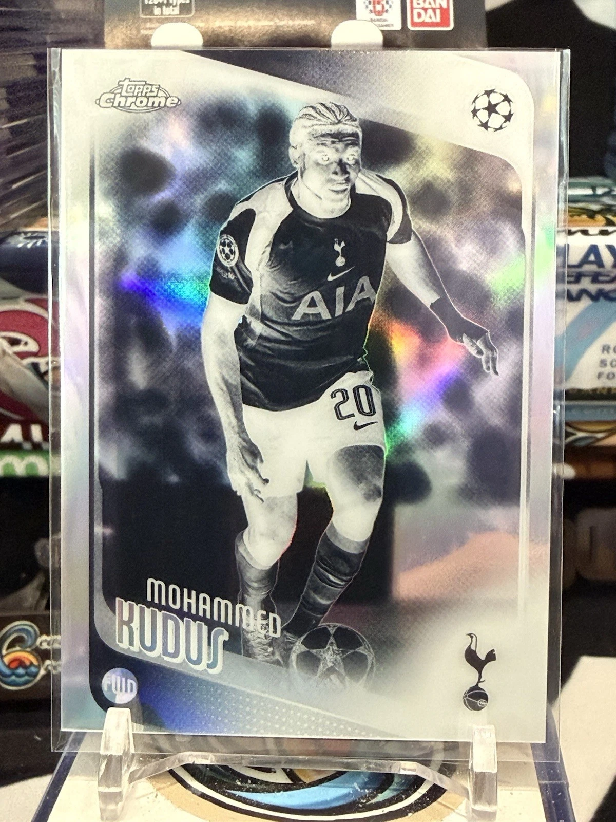 2025-26 Chrome UEFA Club Competitions Mohammed Kudus Negative Refractor