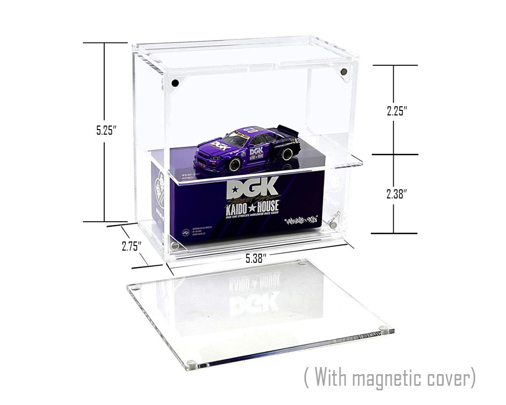 Kaido House 2-Car Acrylic Display Case 1/64 Mini GT Tarmac