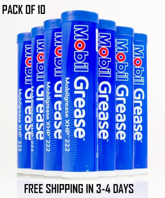 New 10 Pack Mobil Grease XHP 222 Blue 121928-01, Free Shipping