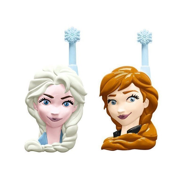 Talkies-walkies 500m Reine des neiges 3D avec son clair et clip ceinture bleu